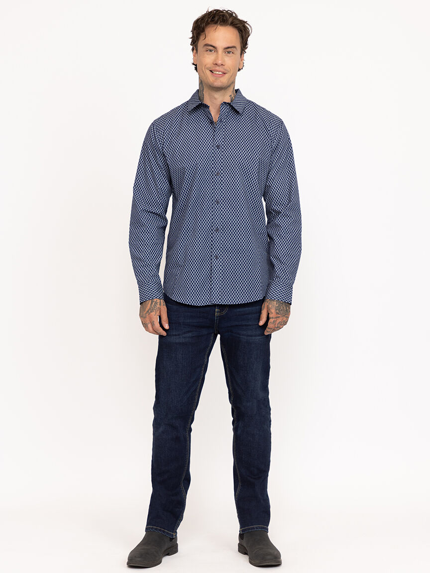 Men's Diamond Print Shirt