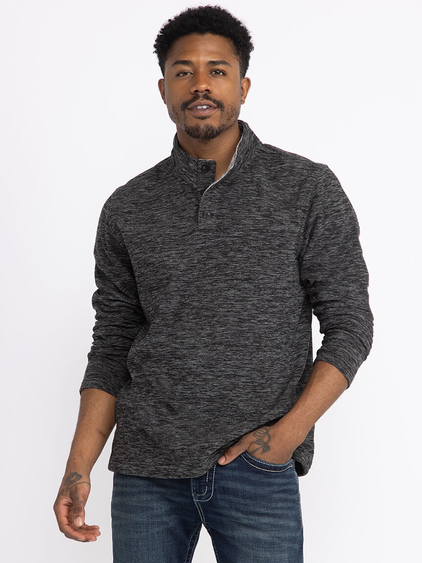 mock neck dress shirt men's COOFANDY Men's Mock Turtleneck T-Shirts Long Sleeve Mock Neck Shirts Casual Regular Fit Basic Pullover Top, Black, Small