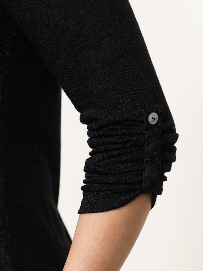 Women's Roll Sleeve Cardigan