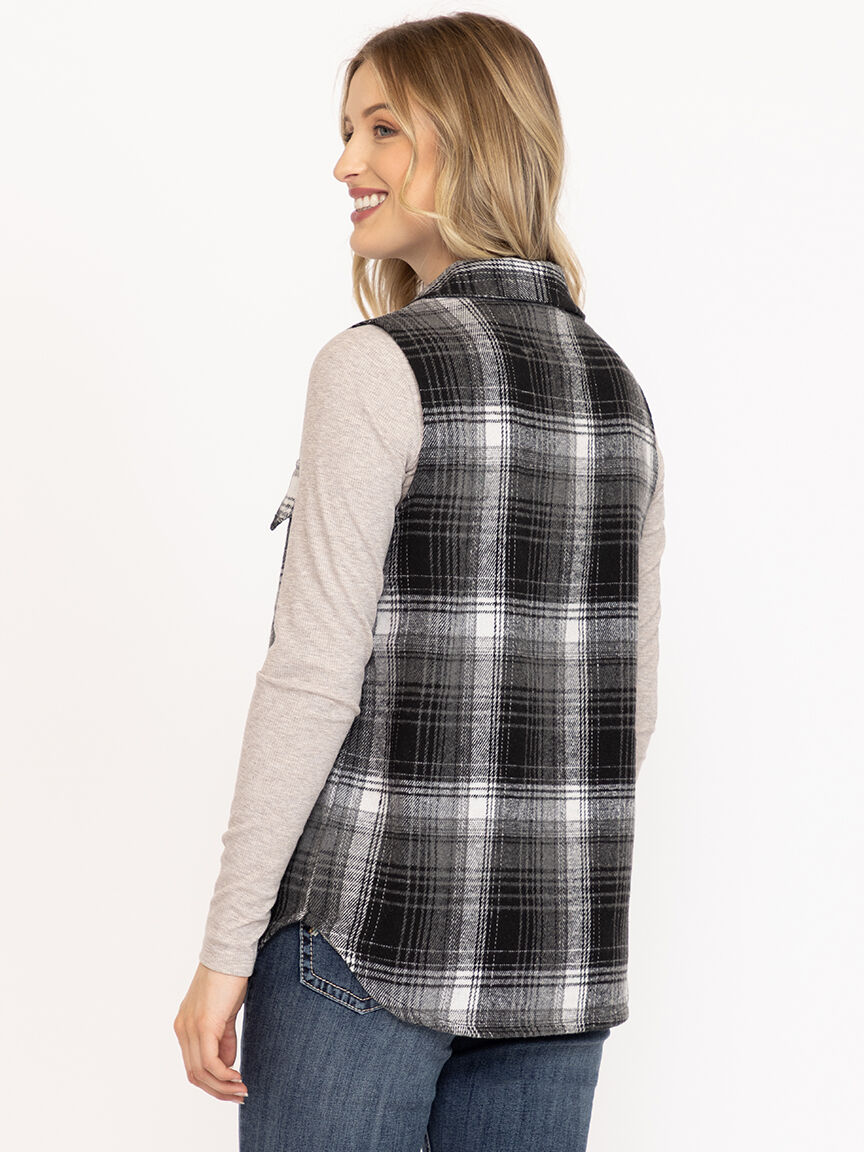 Women's Plaid Vest