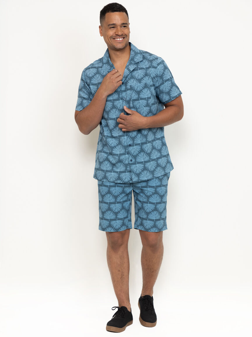 Men's Printed Palm Hybrid Shorts