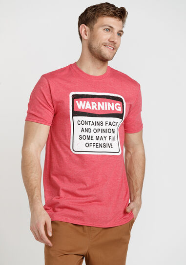 Men's Warning- Contains Facts Tee