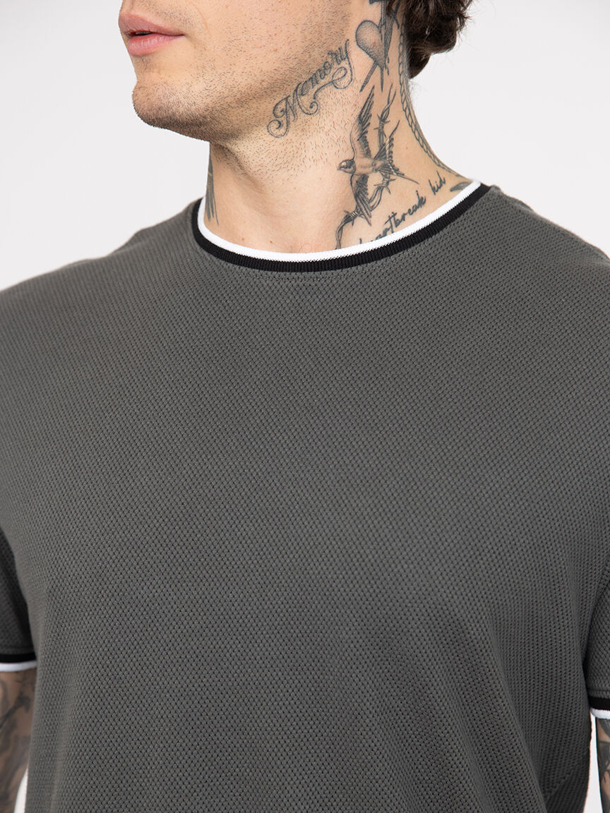 Men's Textured Knit Tee