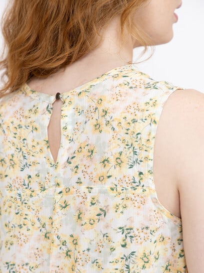 Women's Ditsy Floral Keyhole Tank Women's Ditsy Floral Keyhole Tank