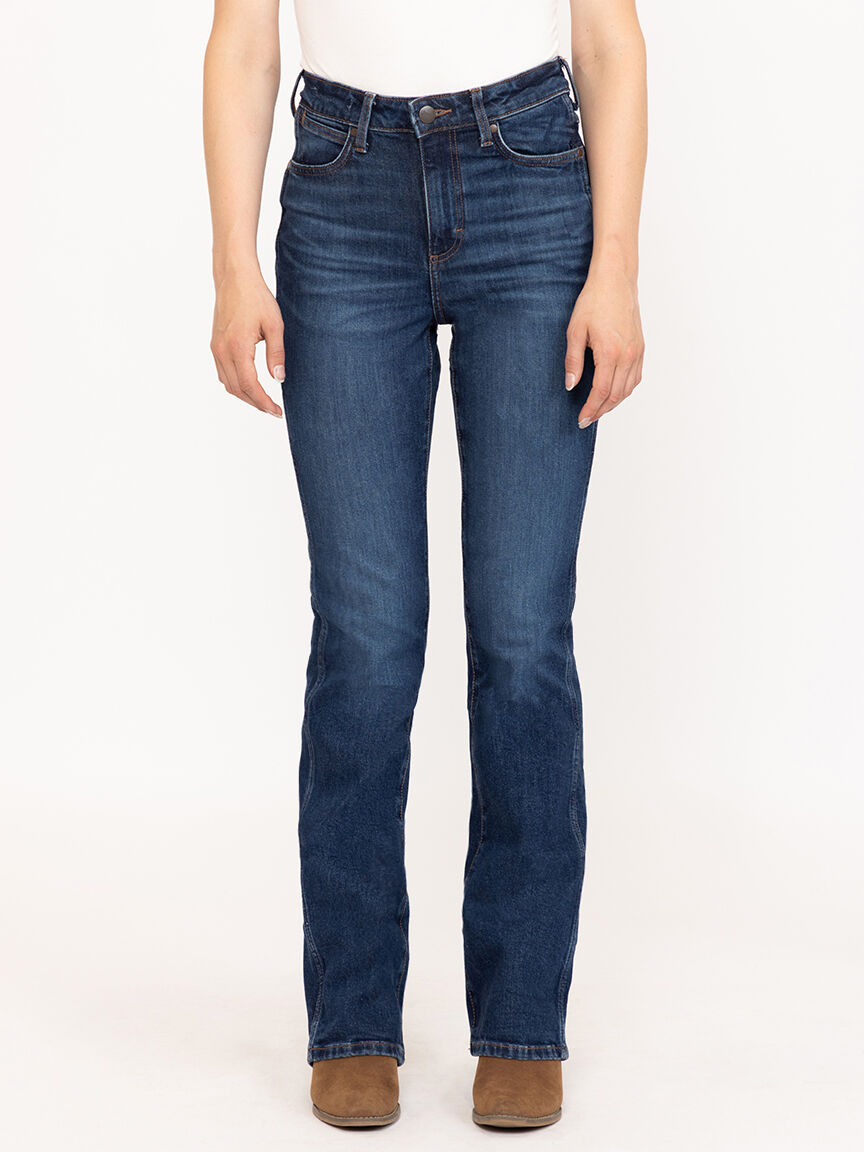 Women's Retro Bailey High Rise Dark Wash Bootcut Jeans