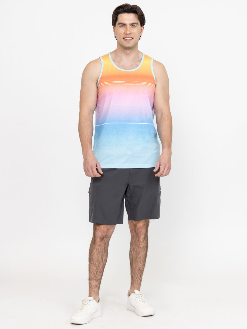 Men's Colour Block Tank