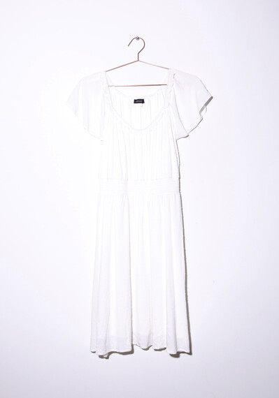 Women's Flutter Sleeve Dress Image 4