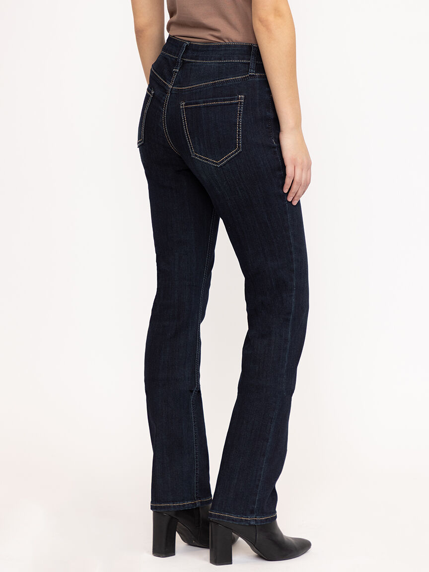 Women's Dark Wash Straight Leg Jeans