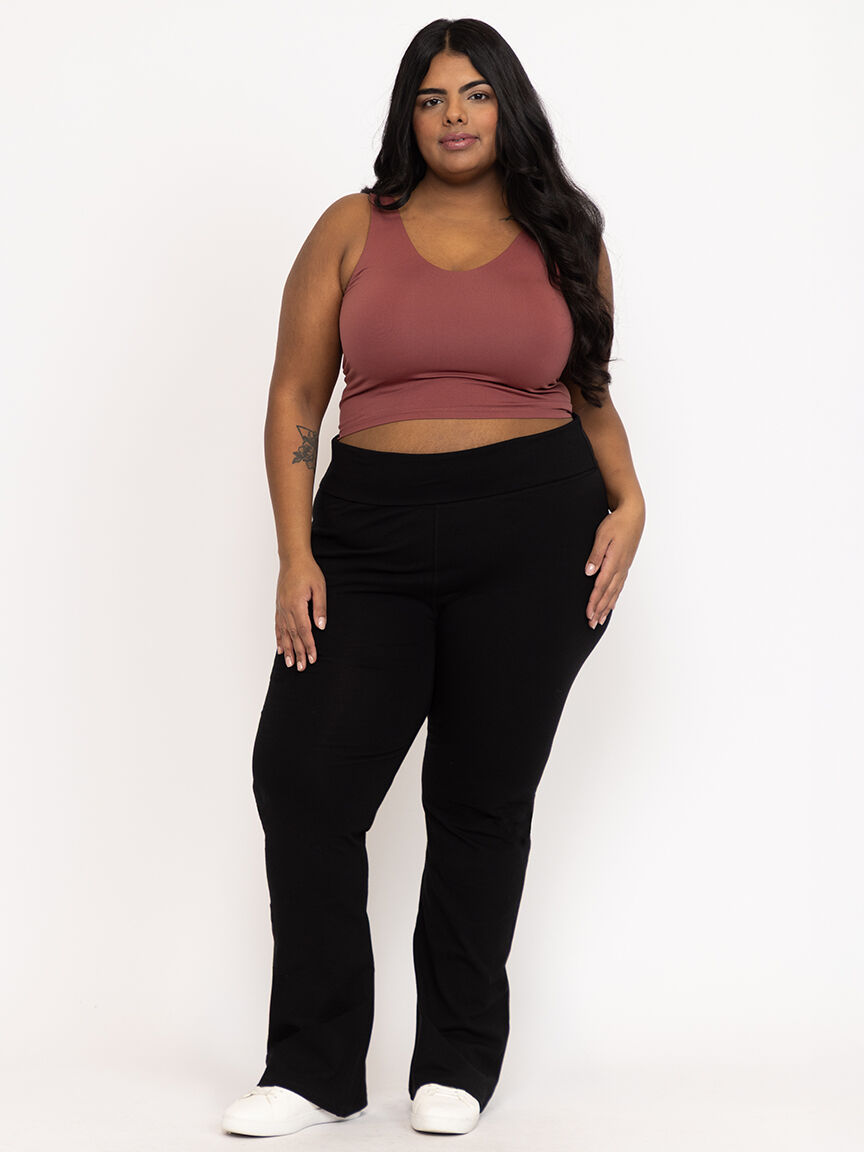 Women's Fold Over Waist Yoga Pant