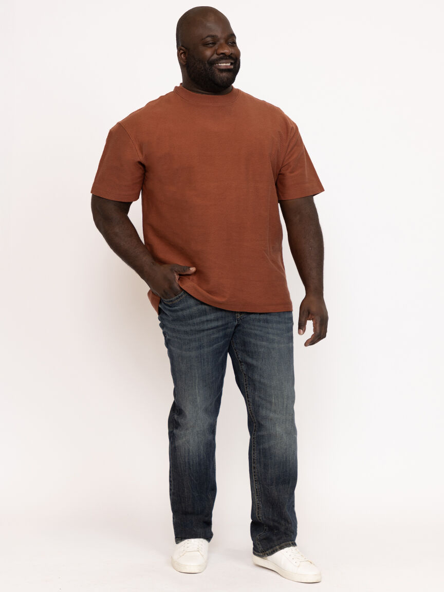 Men's Dark Wash Slim Straight Jeans