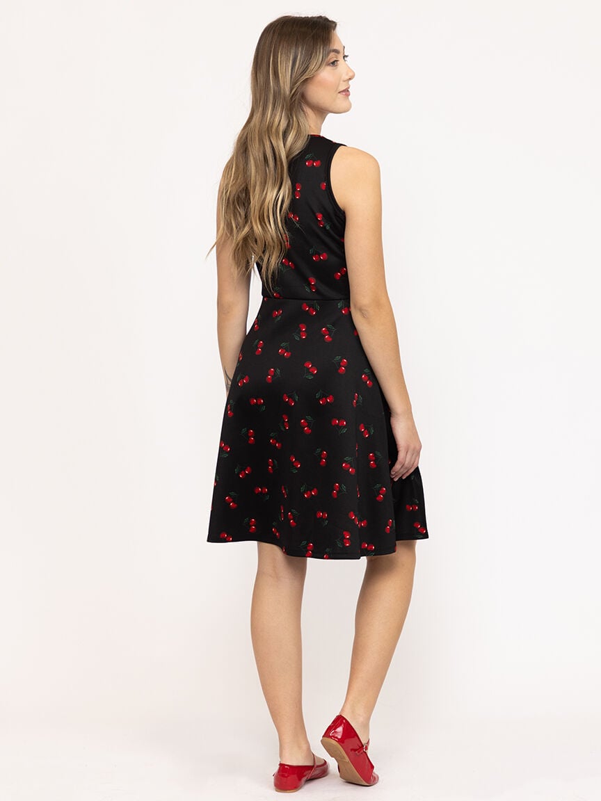 Women's Cherry Skater Dress