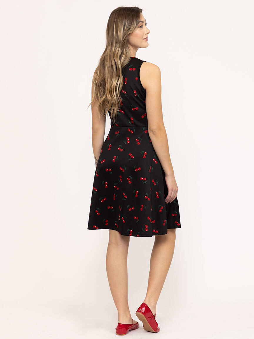 warehouse skater dress Warehouse Women's Petite Viscose Zebra Jacquard Skater Dress