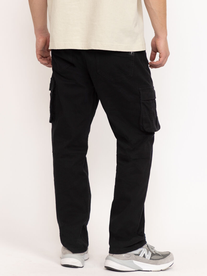 Men's Black Cargo Sneaker Pant