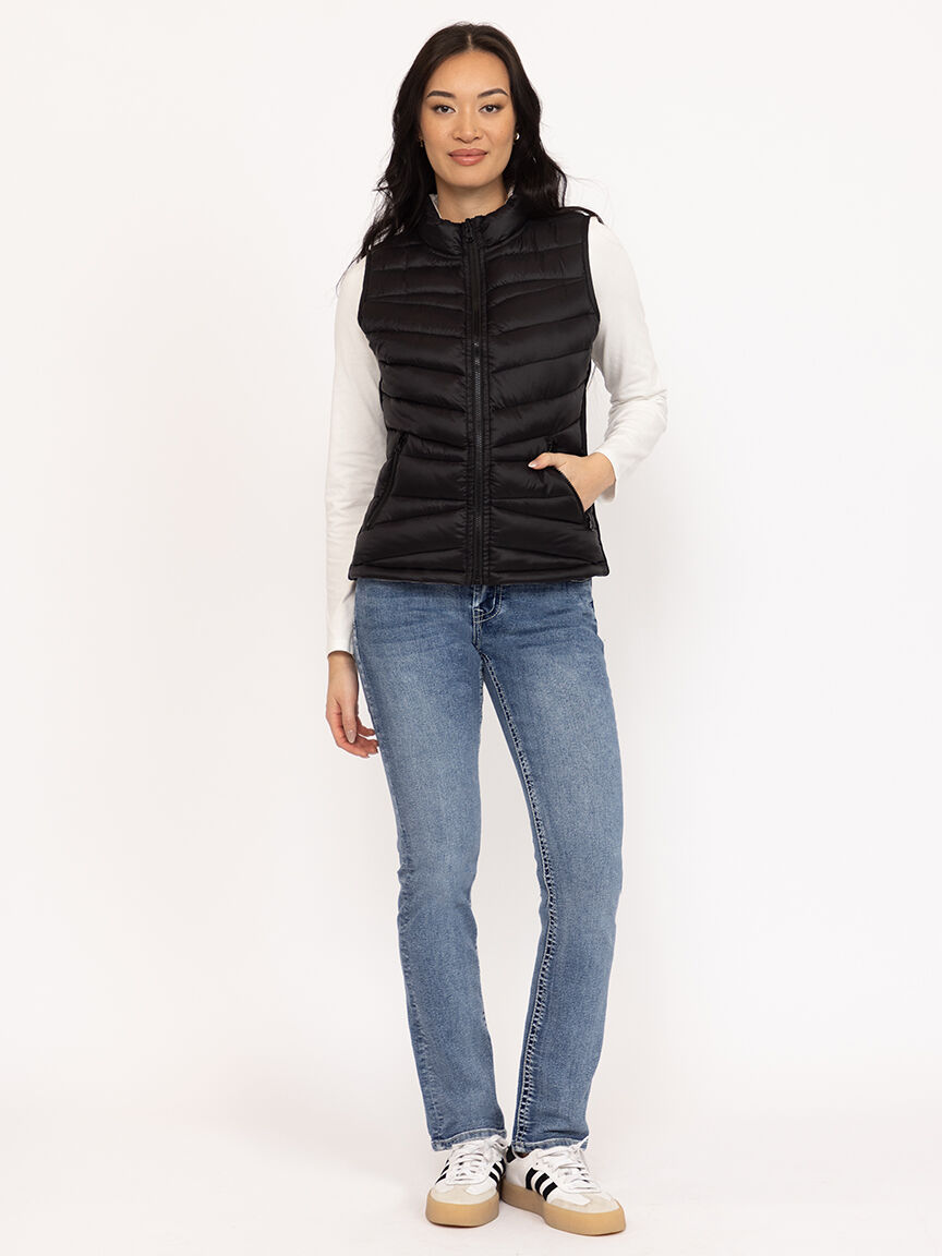 Women's Reversible Puffer Vest