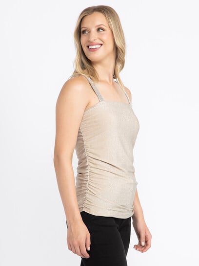 Women's Shimmer Ruched Tank Women's Shimmer Ruched Tank