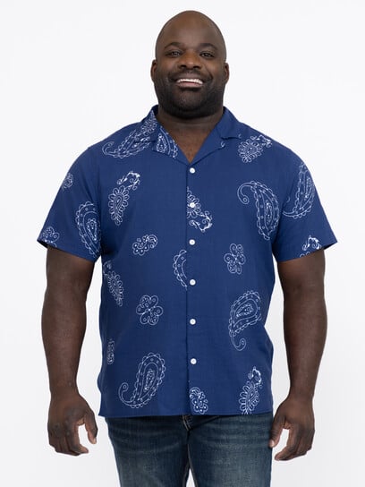 Men's GBC Paisley Resort Shirt Men's GBC Paisley Resort Shirt