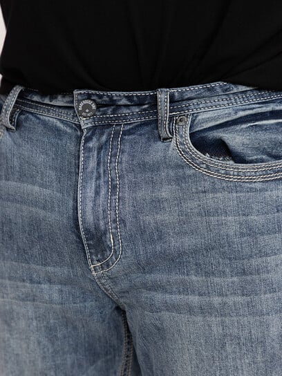 Men's Medium Wash Slim Straight Jeans Men's Medium Wash Slim Straight Jeans
