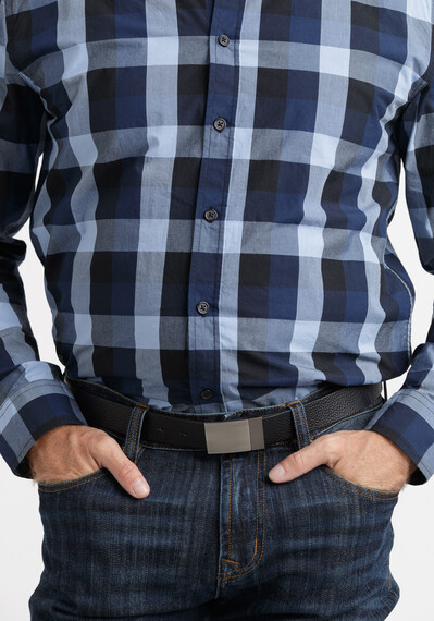 Men's Black Pebble Reversible Belt Image 2