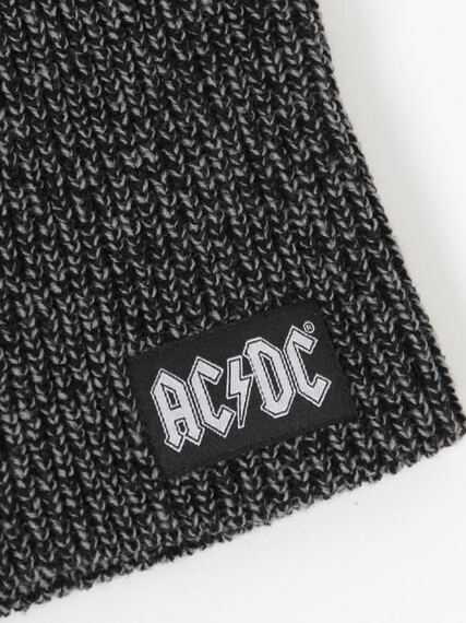 Men's ACDC Patch Rib Knit Beanie Image 3