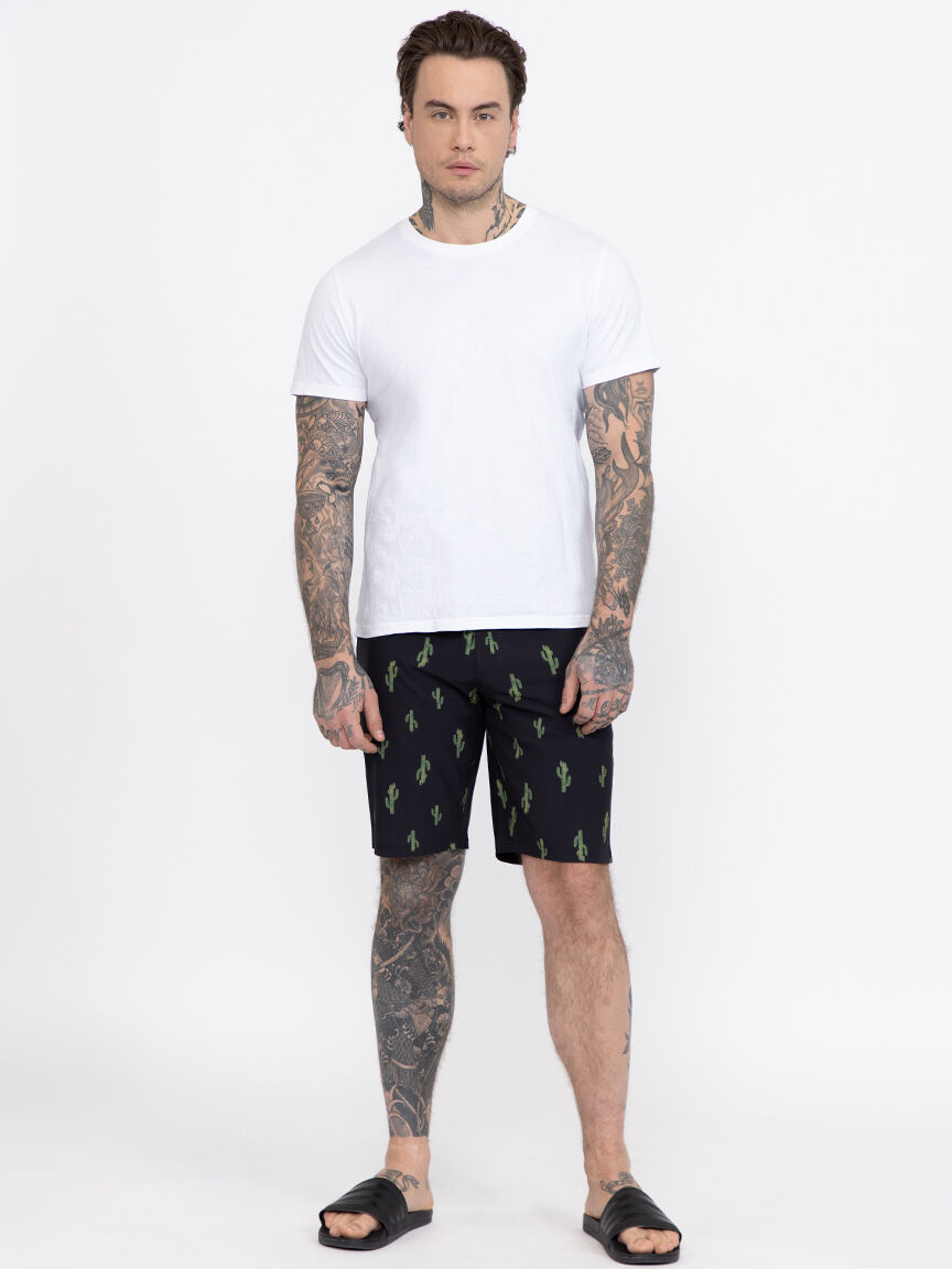 Men's Printed Cactus Board Shorts