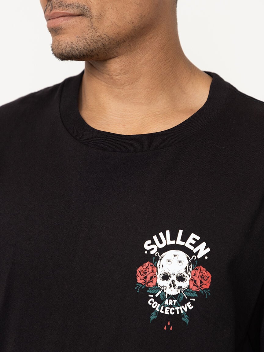 Men's Skull & Rose Graphic Tee