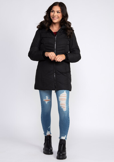 Women's Quilted Hooded Parka Image 4