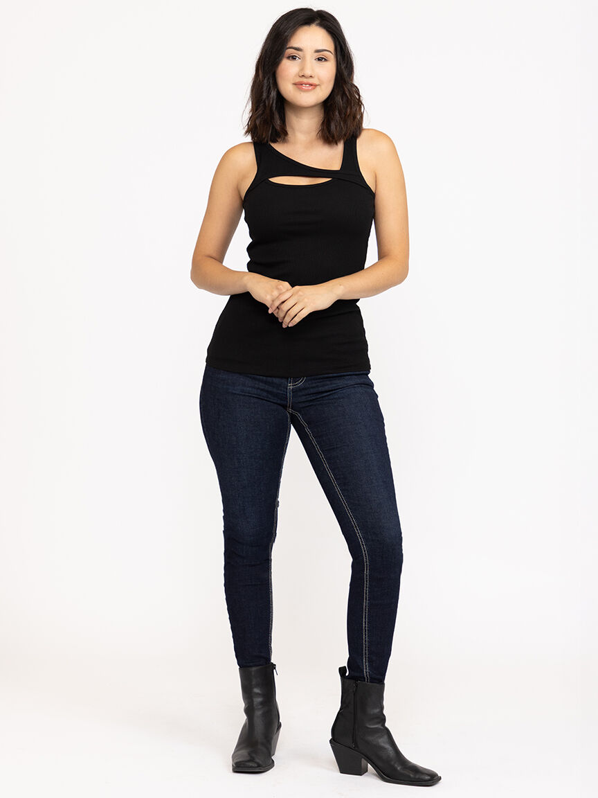 Women's Rib Cut Out Tank