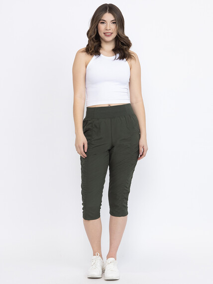 Women's Ruched Hybrid Capri Women's Ruched Hybrid Capri Image 1