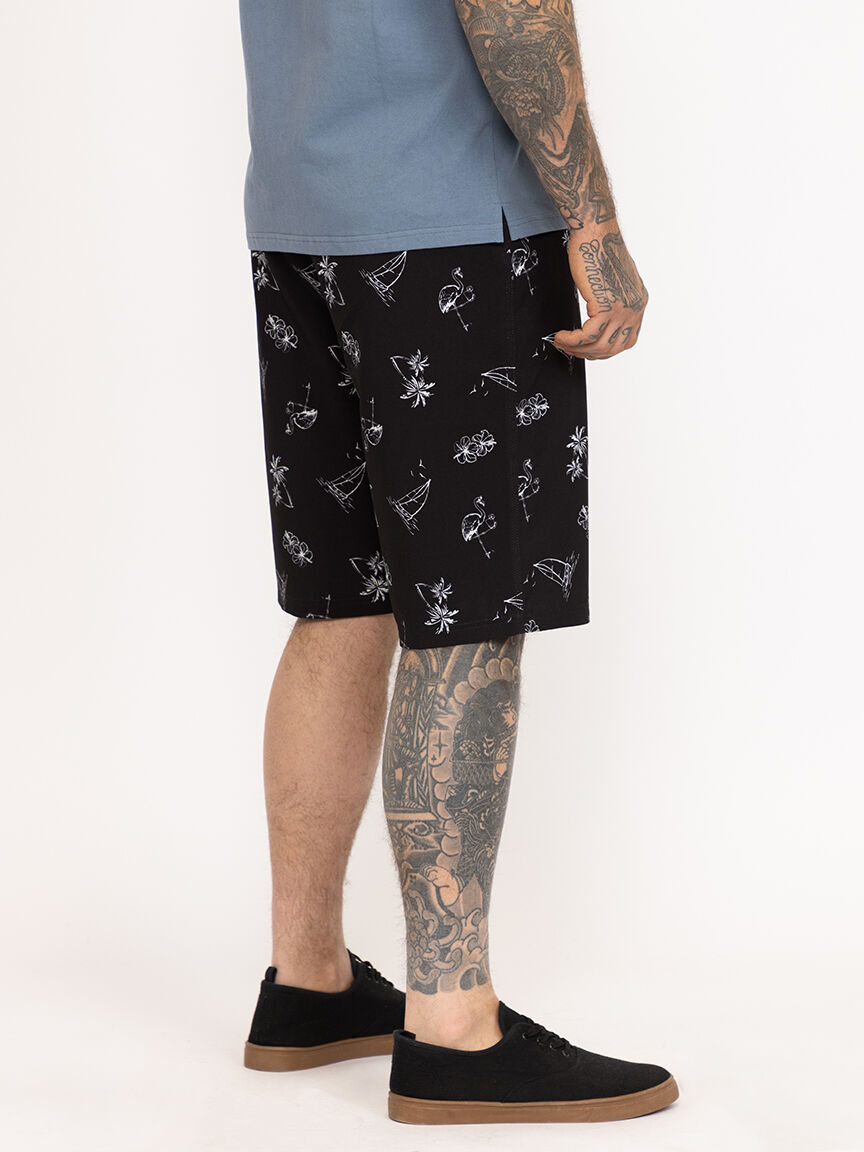 Men's Printed Tropical Board Shorts
