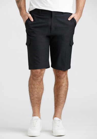 Men's Textured Cargo Hybrid Shorts