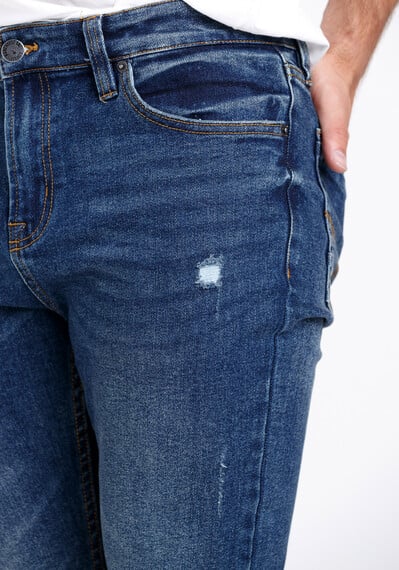 Men's Relaxed Slim Medium Wash Jeans Image 4