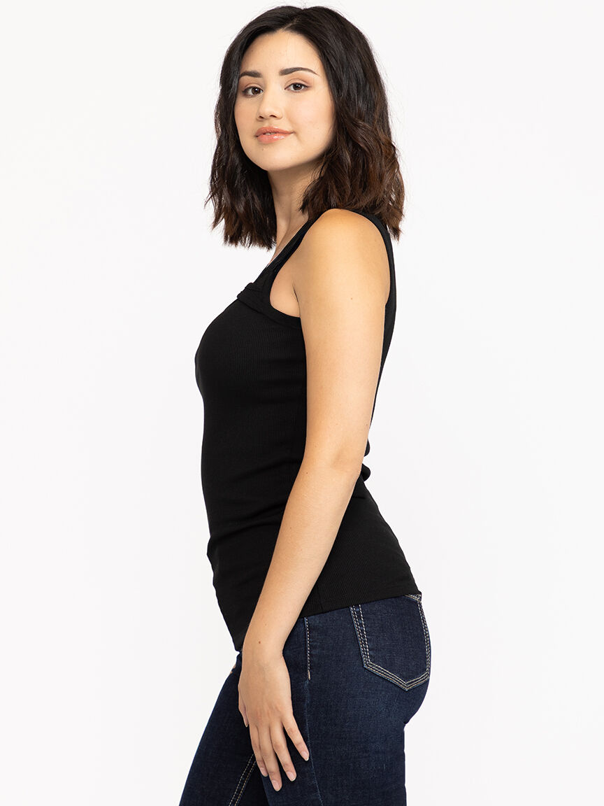Women's Rib Cut Out Tank