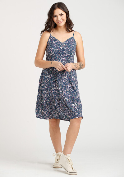 Women's Ditsy Floral Babydoll Dress Warehouse One Women's Ditsy Floral Babydoll Dress Warehouse One