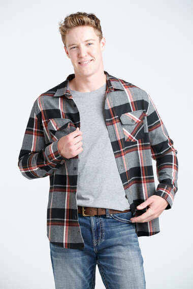 Men's Plaid Flannel Shirt Image 5