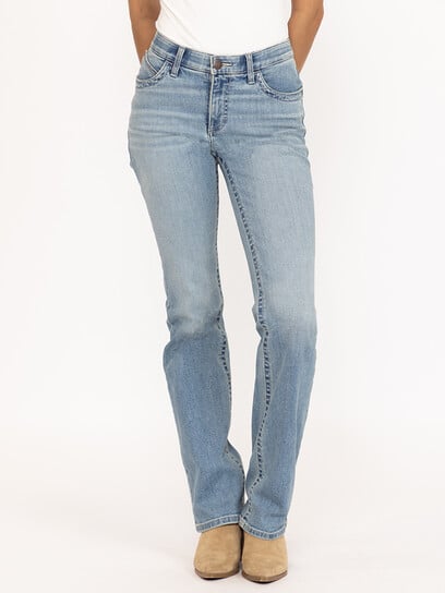 Women's Light Wash Mid Rise Willow Riding Bootcut Jeans Women's Light Wash Mid Rise Willow Riding Bootcut Jeans