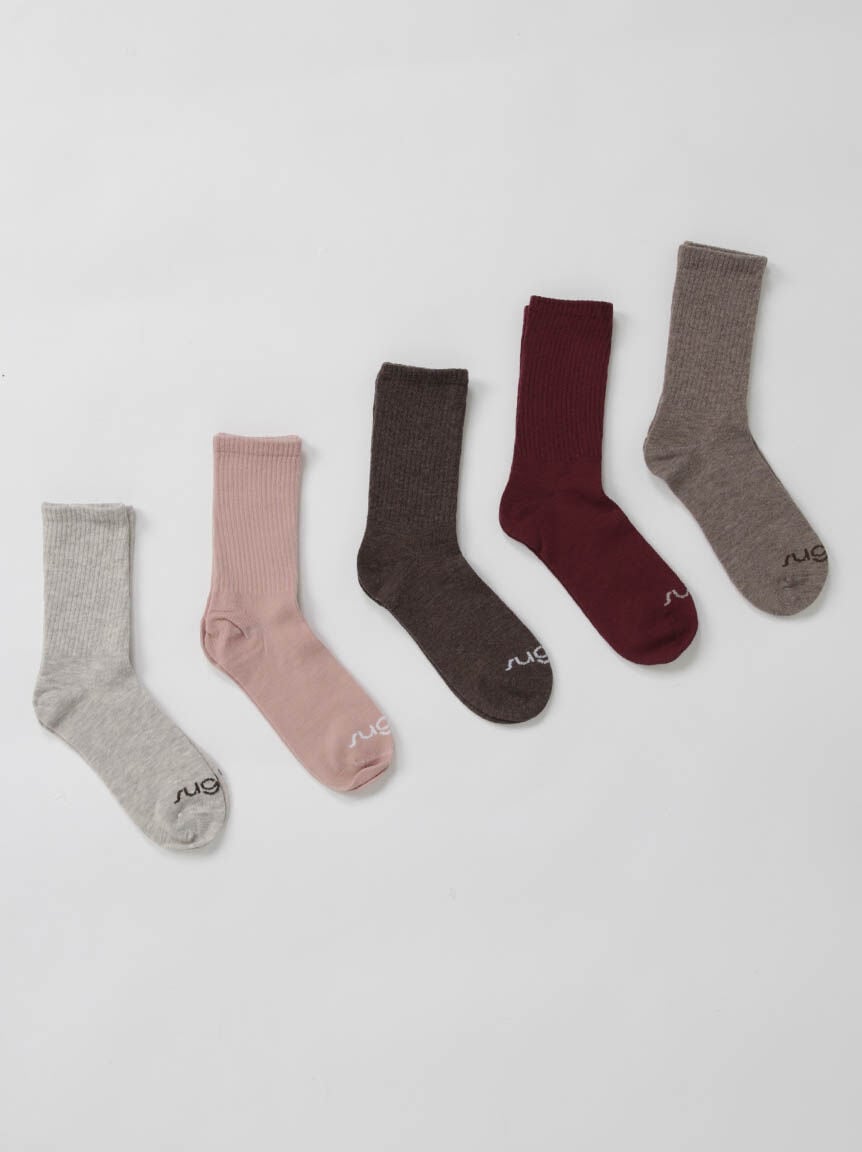 SUGAR Rib Crew Socks