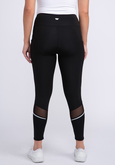 Women's Active Crop Legging With Mesh Women's Active Crop Legging With Mesh Image 2