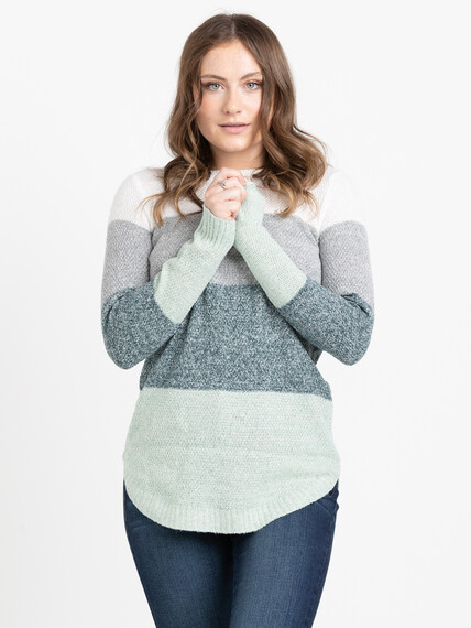 Women's Colour Block Sweater Image 3