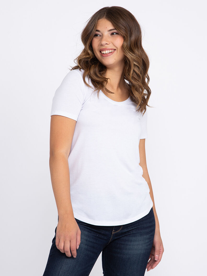 Women's Drapey Scoop Neck Tee