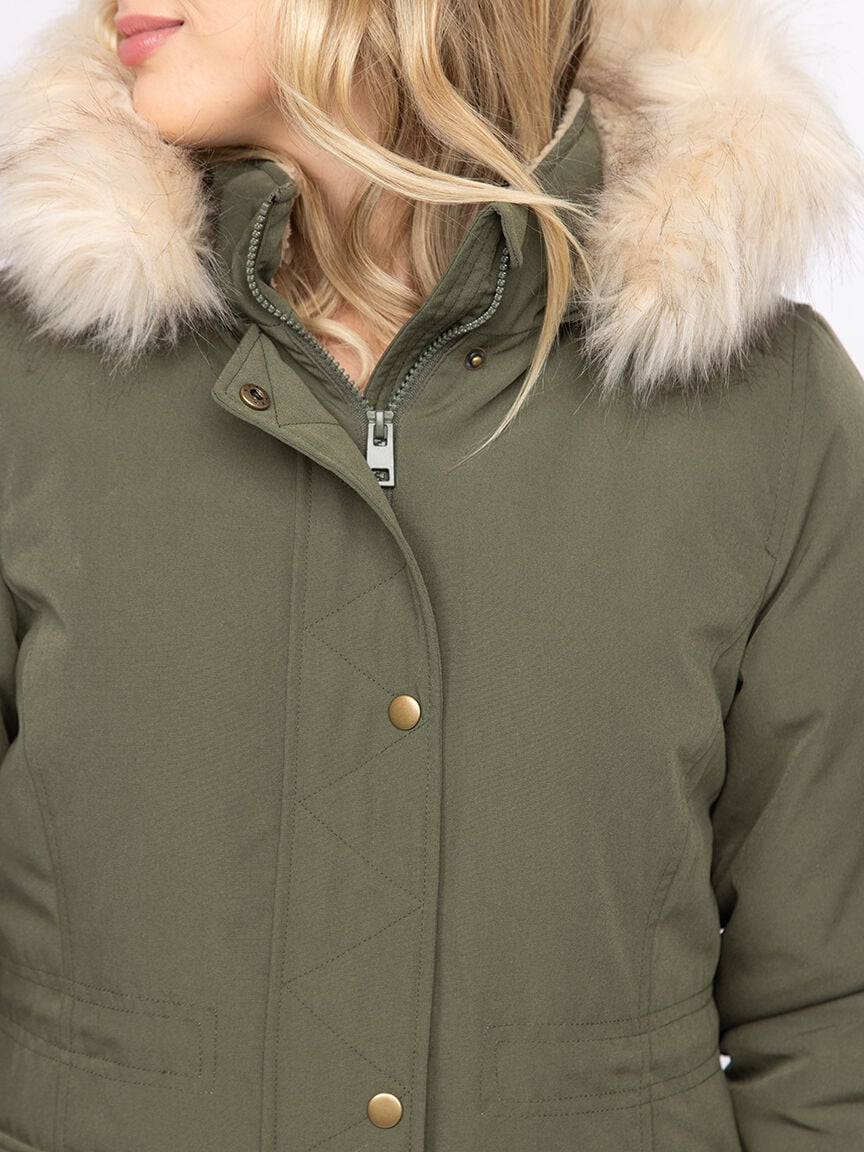 Women's Anorak with Sherpa Lining