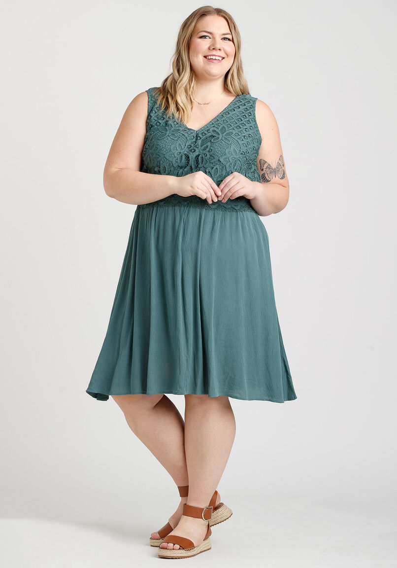 Women's Lace Top Dress Warehouse One Women's Lace Top Dress Warehouse One