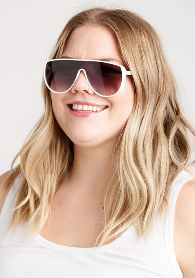Women's Ombre Lens Aviator Sunglasses Image 1