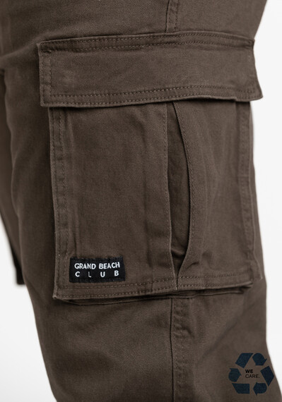 Men's Brown Cargo Twill Sneaker Pant Image 5