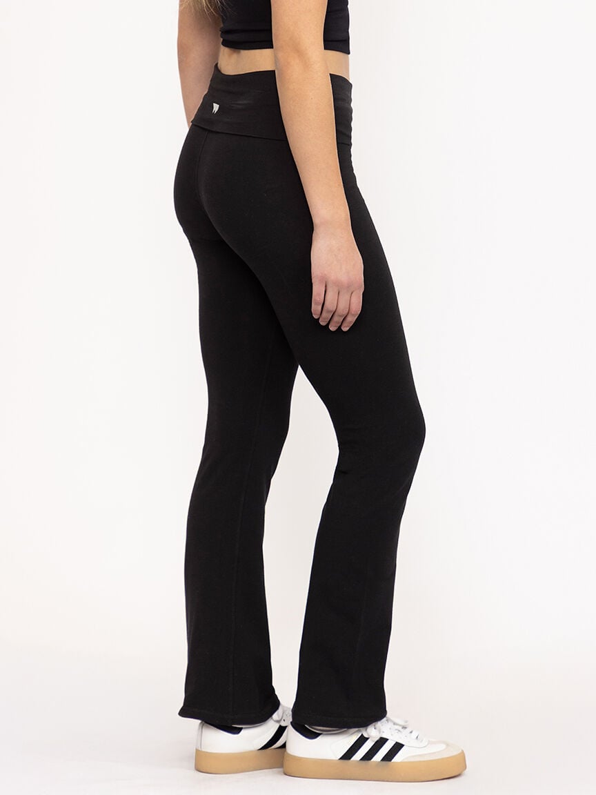 Women's Fold Over Waist Yoga Pant