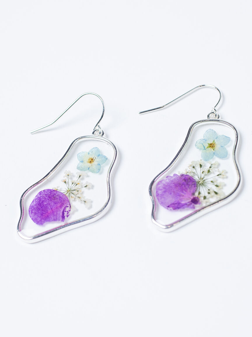 Women's Pressed Flower Earrings