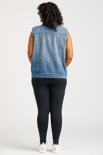 Women's Oversized Denim Vest