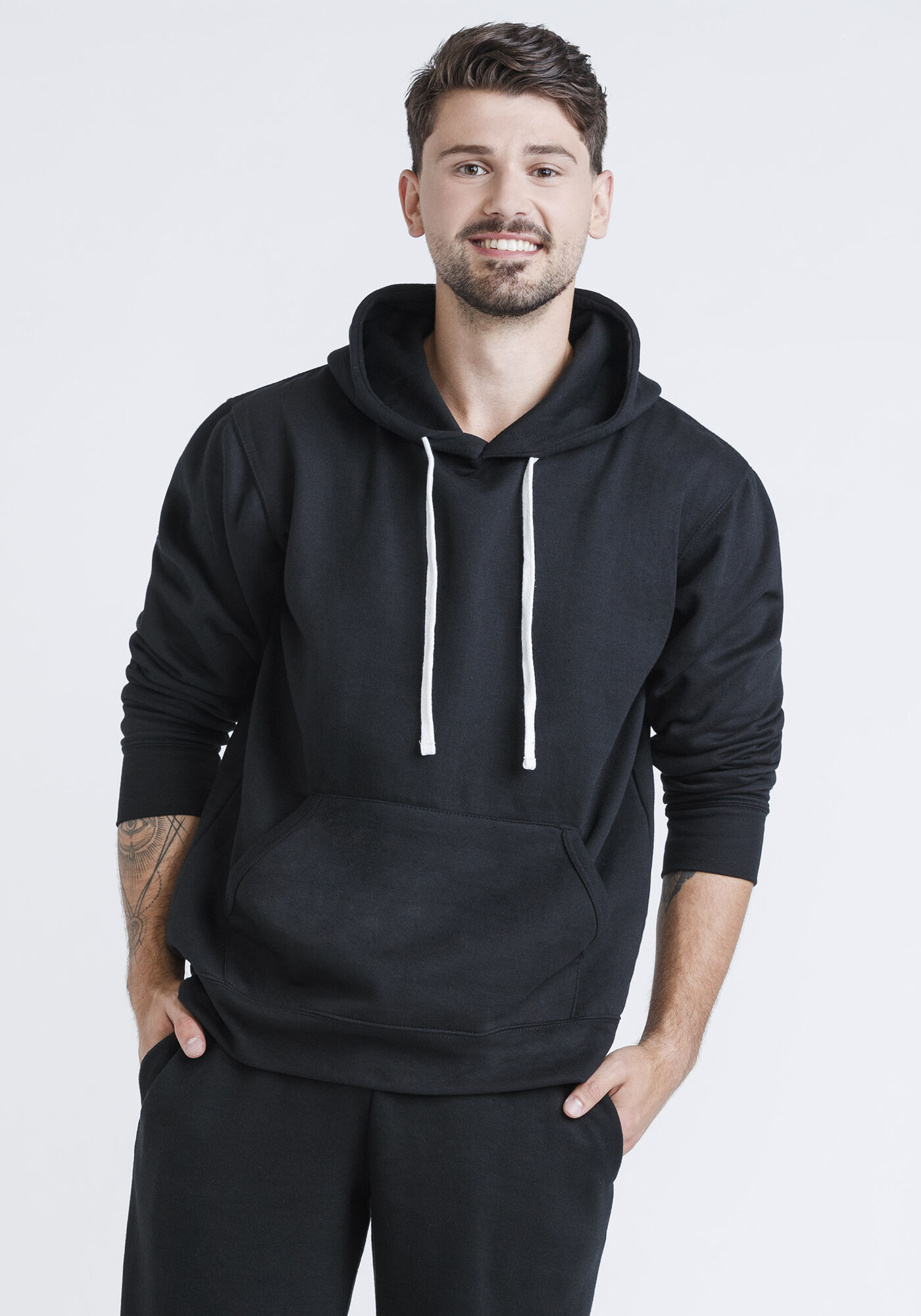Men's Classic Hoodie, HEATHER GREY