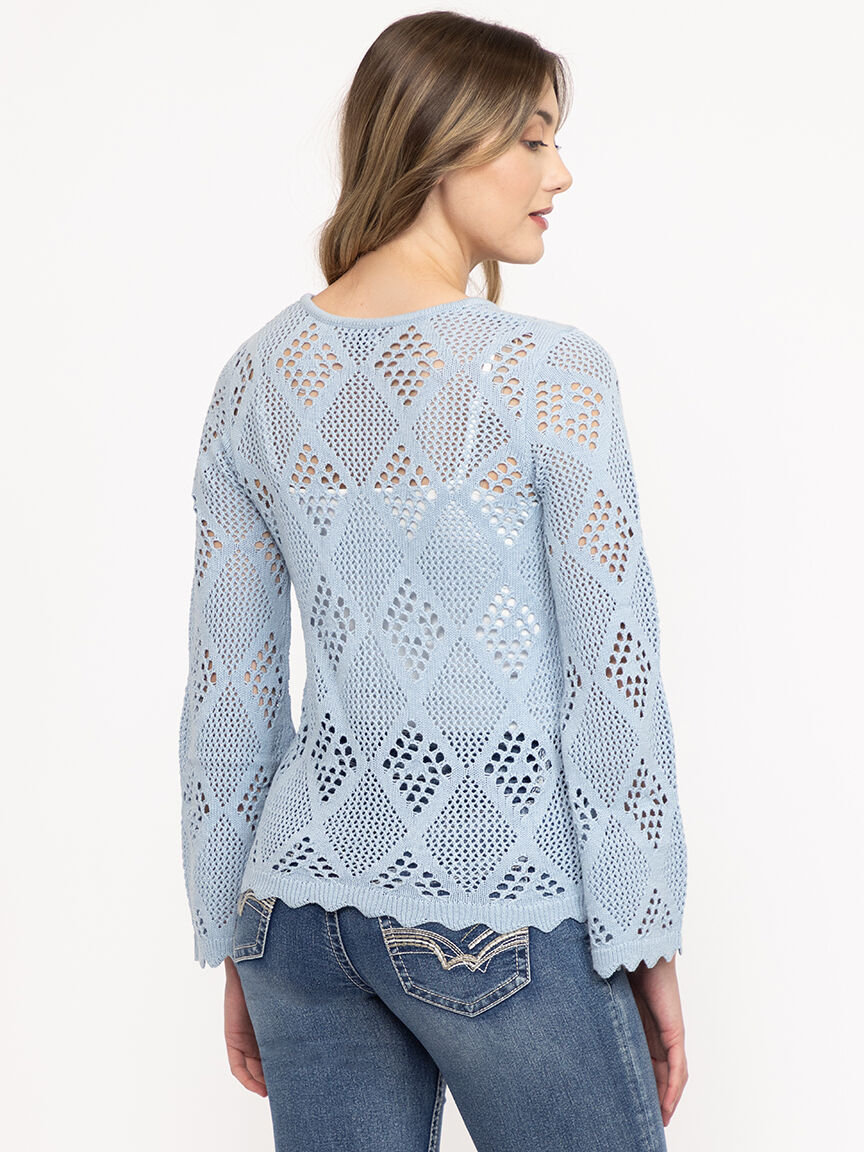 Women's Pointelle Sweater