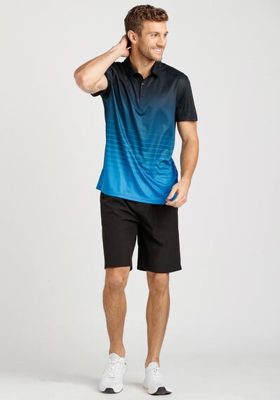 Men's Athletic Ombre Polo Shirt Image 3
