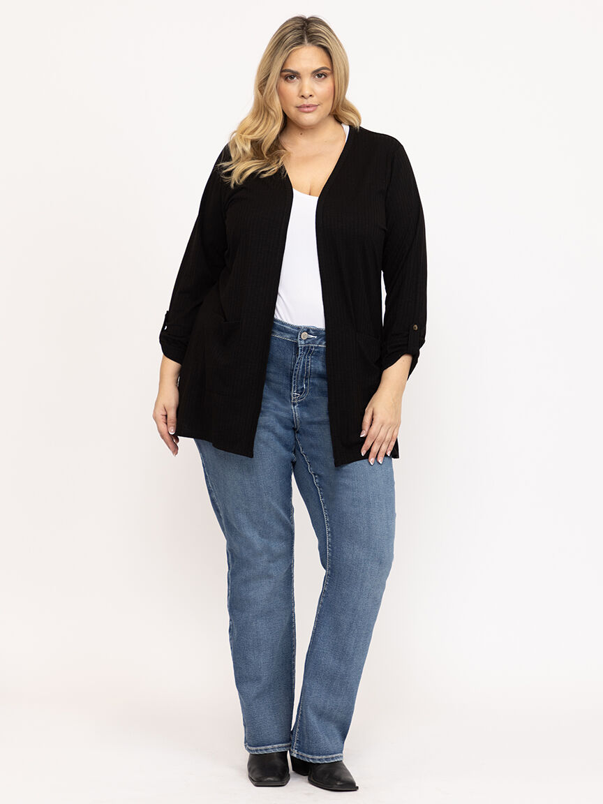 Women's Ribbed Cardigan